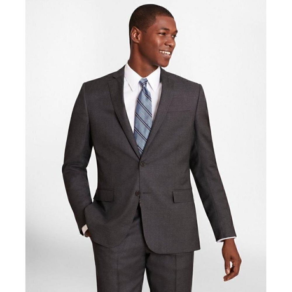 Nwot Brooks Brothers Regent Grey Wool Suit Jacket 43r